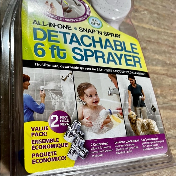 NIB Rinse Ace All-in-one snap n spray detachable 6ft sprayer - Picture 6 of 7